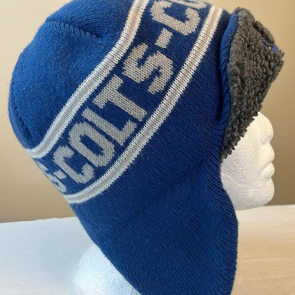 NFL Team Gear Colts Fan Knit hat Toboggin Thick Chunky Warm - Picture 7 of 7